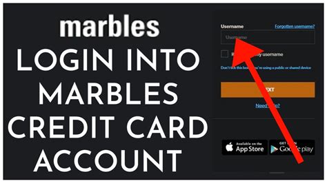 the marbles card sign in